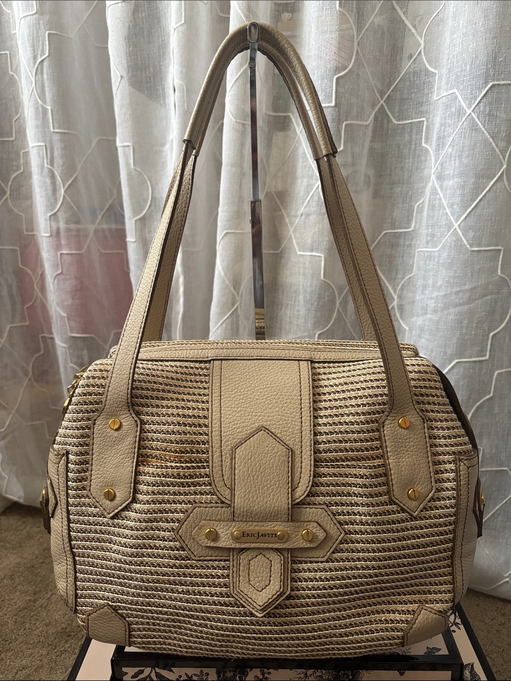 Eric Javits Bag With Leather Trim